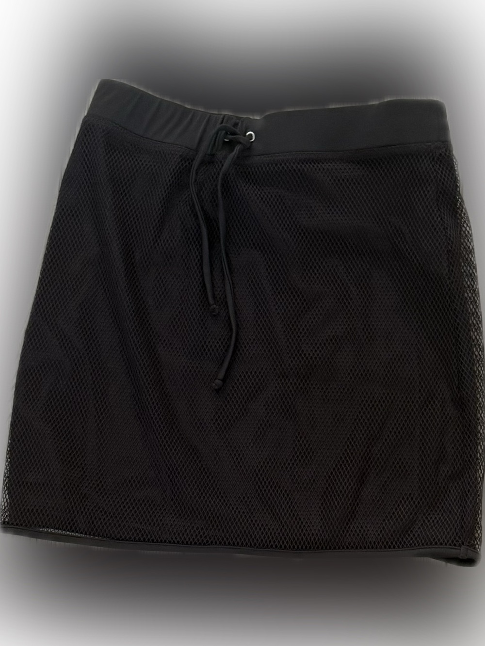 Burberry, brown mesh overlay Drawstring Skirt for swim 🏊 sz small